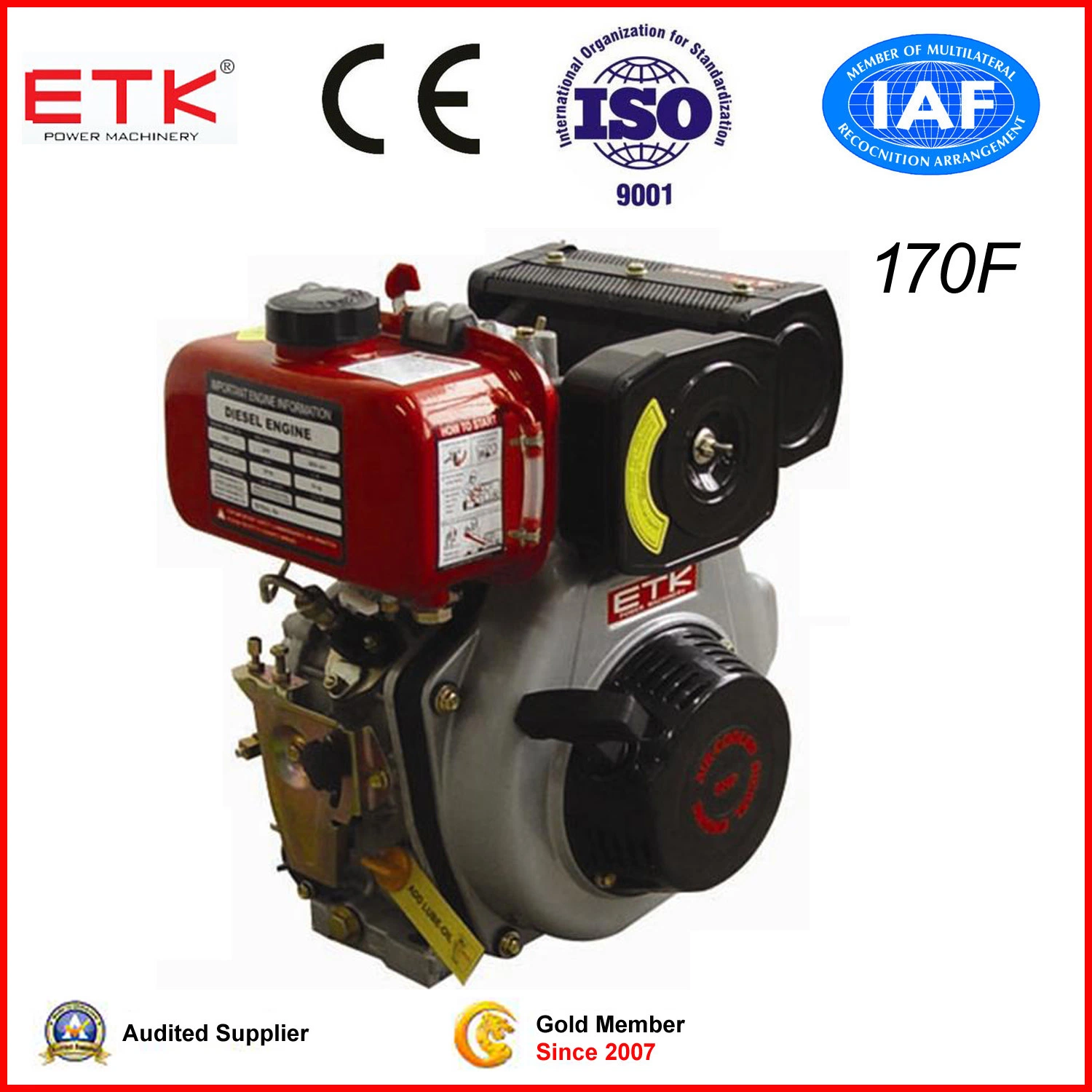 CE Approved Air-Cooled Diesel Engine