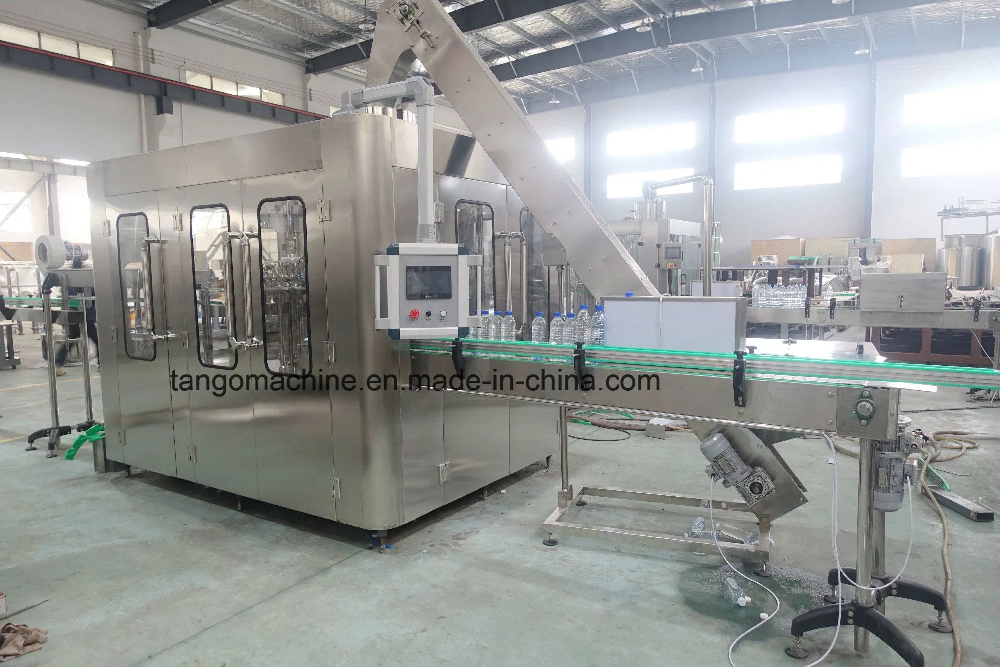 Automatic Pet Glass Bottle Washing Filling Screw Capping Machine