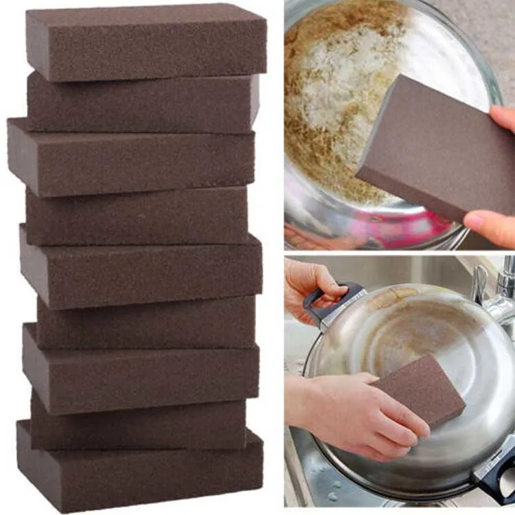 Pollution-Free Rust Removable Emery Sponge Abrasive Cleaning Sponge