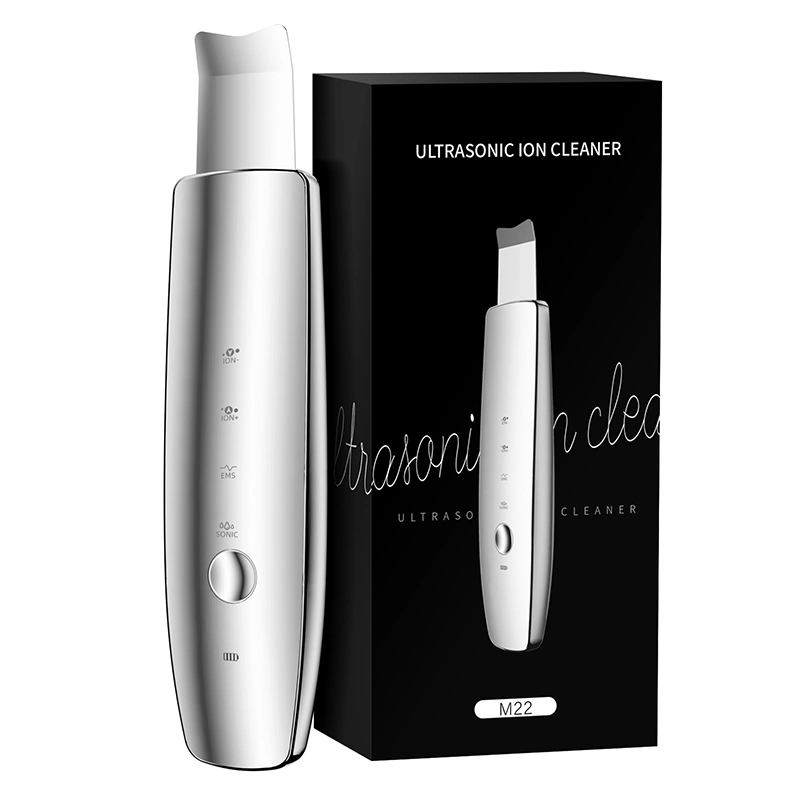 Ultrasonic Ion Therapy Face Skin Scrubber Facial Cleaner Cleansing Spatula Peeling Vibration Blackhead Removal Exfoliating Tools

Thérapie ultrasonique à ions pour le visage, nettoyeur facial, spatule de nettoyage, exfoliation par vibration, élimination des points noirs, outils exfoliants.