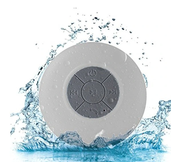 Portable Mini Suction Cup Speaker Built in Microphone Bathroom Mini Waterproof Wireless Bluetooth Speaker