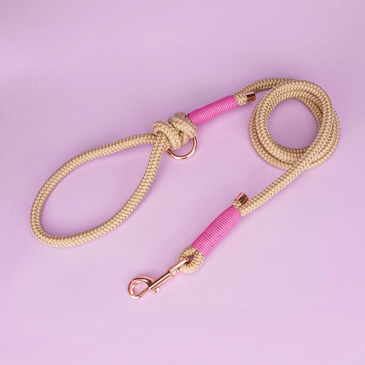 Hanyang 2023 New Design Custom Luxury Handmade Hands Free Dog Leash Multiple Colors Leash Lead Colorful Pet Rope