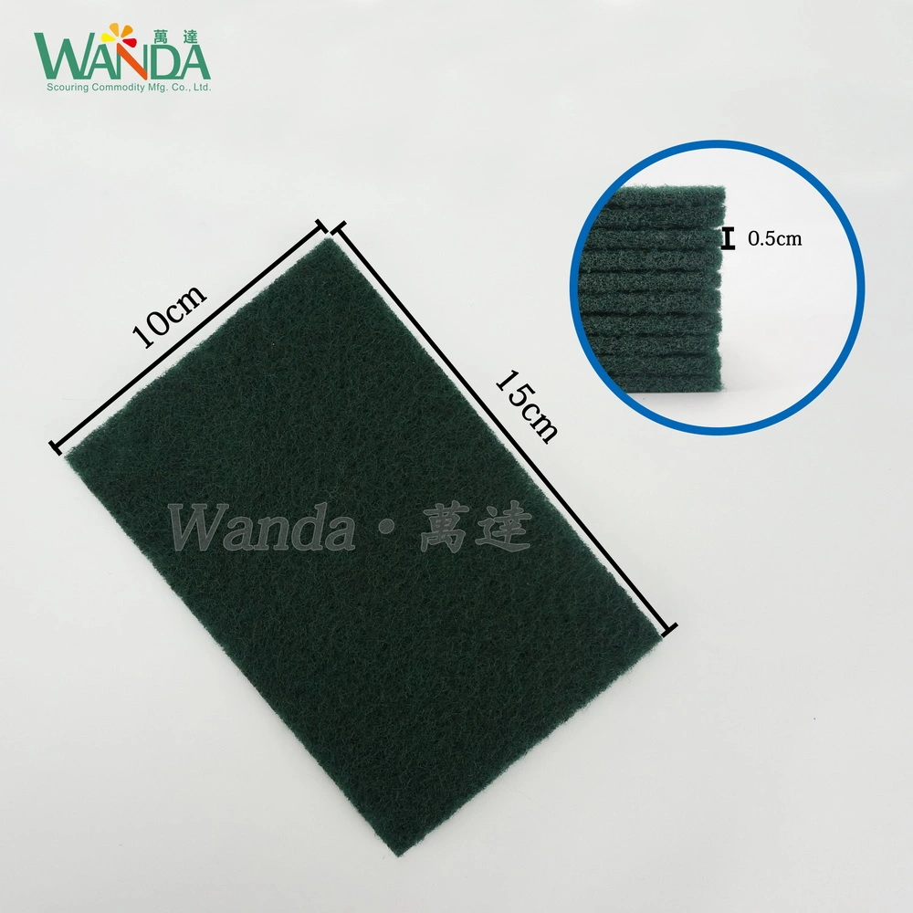 Non-Abrasive Dark Green Scouring Pad Household Cleaning Products