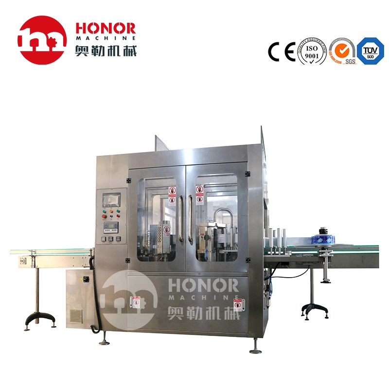 Fully Automatic Round Bottle PVC Film Shrink Labeling Device for Mineral Pure Water Beverage Plastic Filling Bottle
