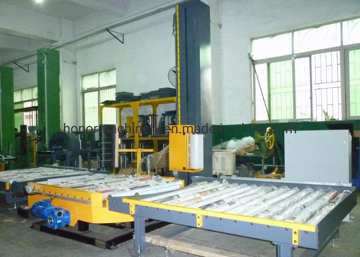 Factory Price Automatic Pallet Stretch Film Wrapping Machine with PLC