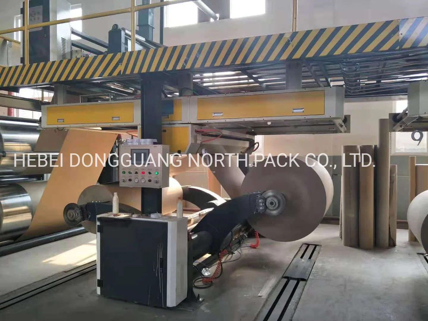 Corrugated paperboard make production line auto splicer machine for kraft paper
