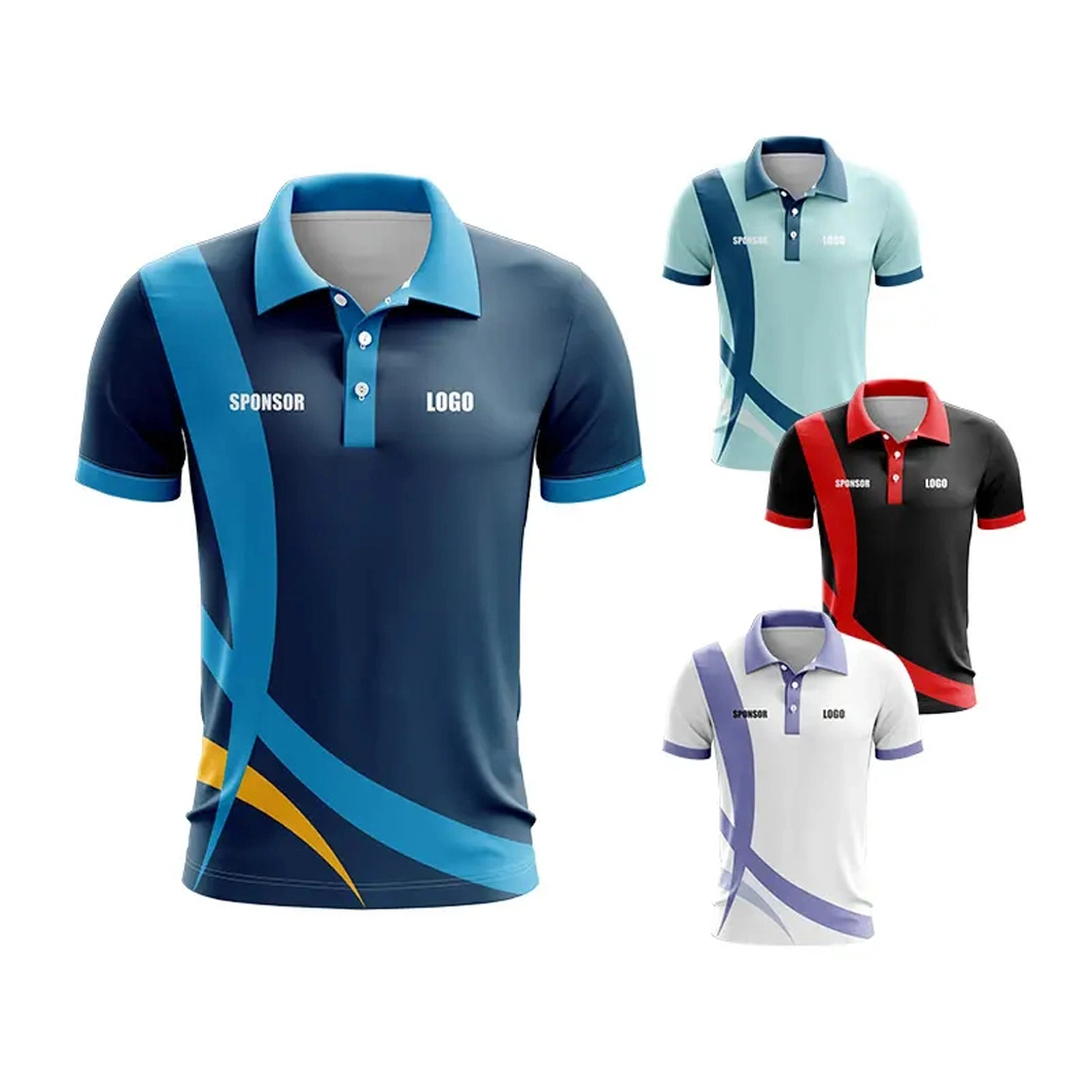 Custom Golf Dry Fit 100% Polyester Sublimation Tshirt Plus Size Men's Polo Shirt for Men