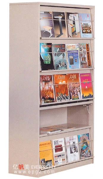 Le mobilier scolaire Magazine Rack un seul côté de la bibliothèque