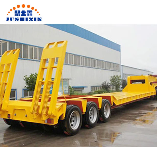 New 60t Excavator Transport Gooseneck Lowboy Trailer/Low Bed Truck Semi Trailer