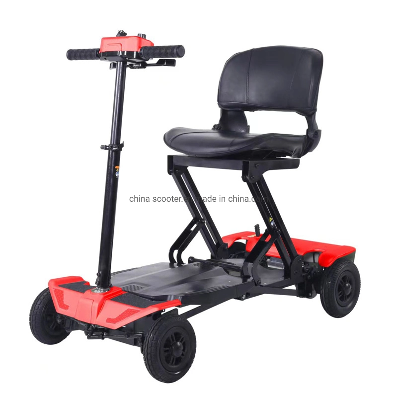 Handicapped Escooter Manual Folding Electric 4 Wheel Scooter for Older with CE Certificates