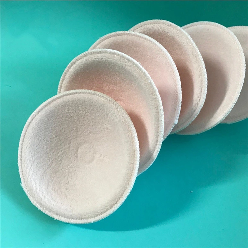 Washable Organic Bamboo Cotton Natural Cloth Nursing Reusable Breast Feeding Pads