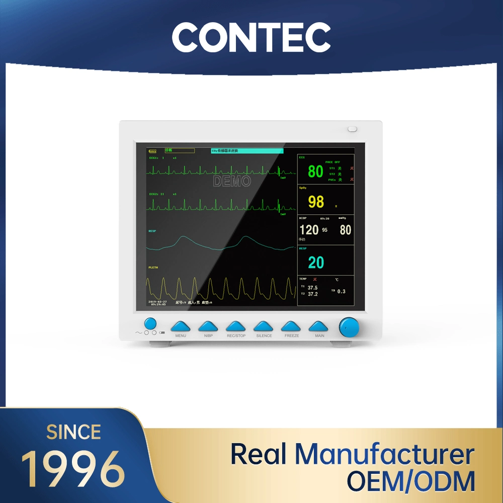 Máquina de monitoreo de pacientes Contec Cms8000 Monitor de pacientes multiparamétrico