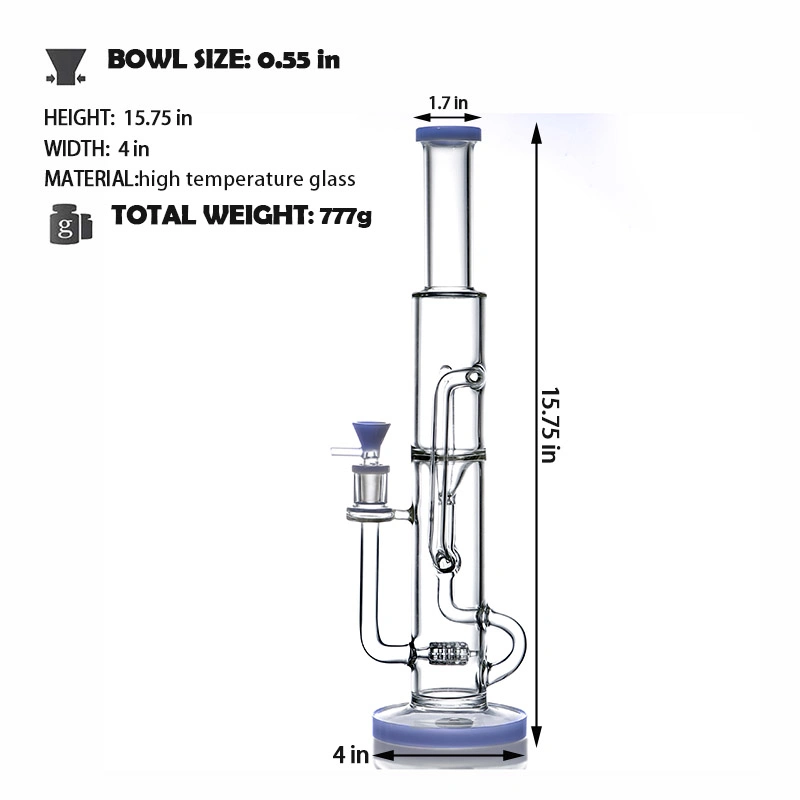 Estilos personalizáveis e logotipo de vidro borossilicato de alta Árvore Hookah Percolator do tubo de água do tubo de tabagismo de vidro