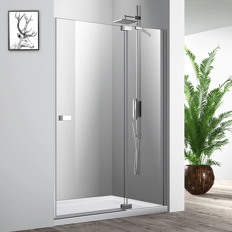 Diamond Shape Hinged Door Tempered Glass Shower Enclosure Bathroom