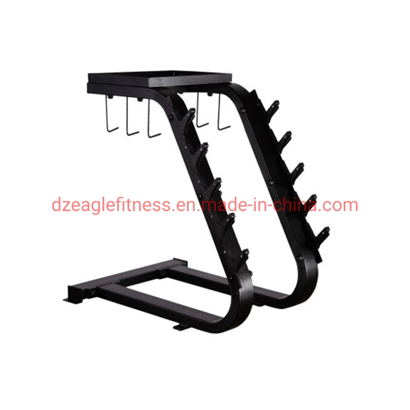 Commercial High quality/High cost performance 2 Tier 10 Pair Gym Dumbbell Storage Rack