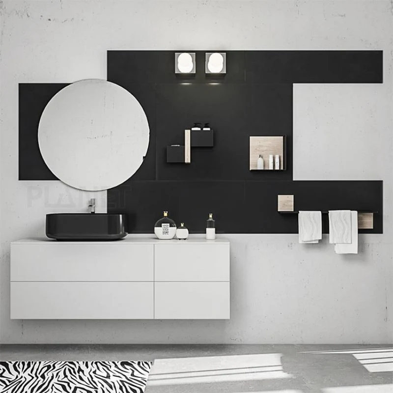 Planet Kitchen Wholesale Hotel Project Customized Modern Bathroom Vanity Set