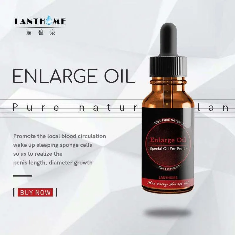 Lanthome Natural Herbal Men Energy Oil Big Long Size Penis Sex Oil