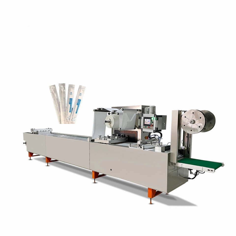 Low Cost Disposable Medical Product Packing Machine/Thermoforming Blister Vacuum Packing Machine for Syringe Plastic Packaging