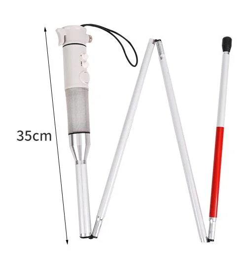 High quality/High cost performance  Multifunction Walking Stick Fold Crutches Guiding Cane