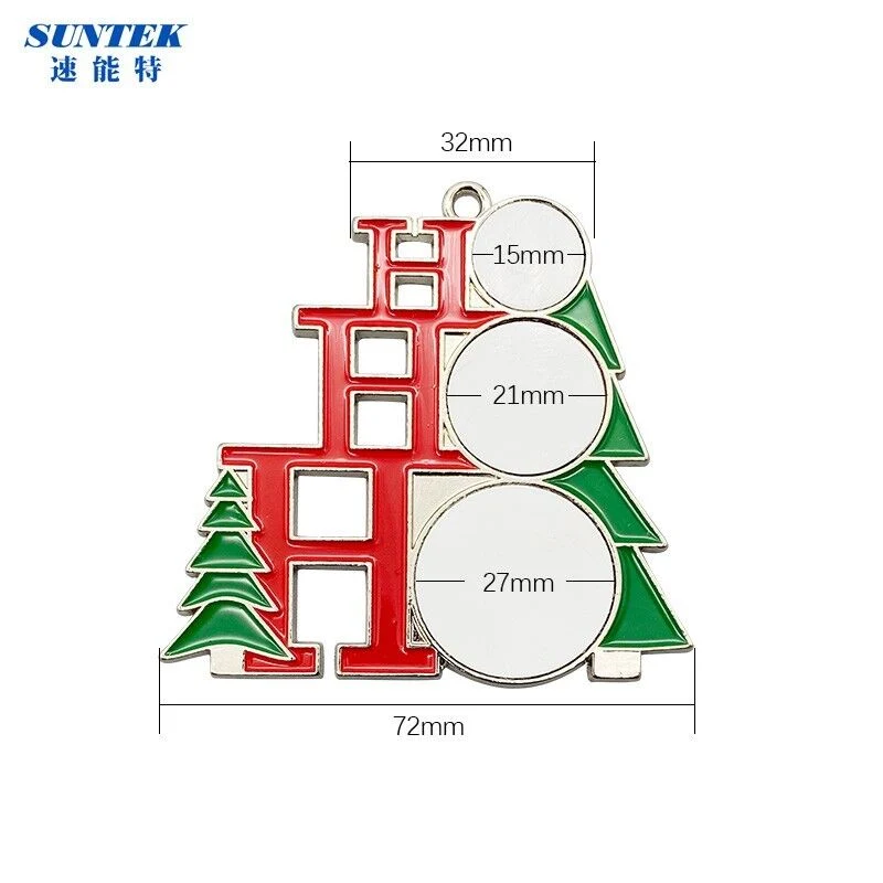 La sublimación de metal blanco de Navidad-H