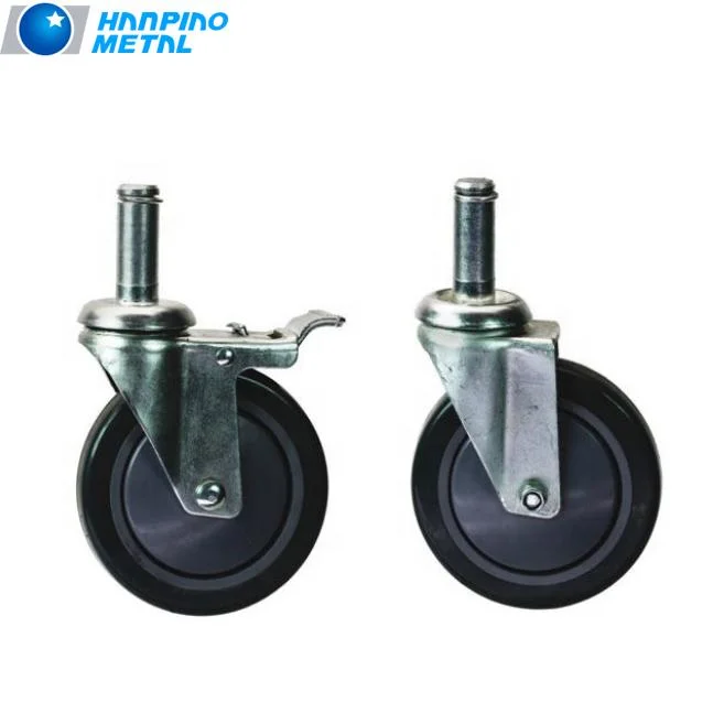 8 X 2 Rubber Caster Wheel 6" 500kg Load Capacity Swivel Caster Wheels Rigid 4 Industrial PU Polyurethane Caster Wheel 6 Inch