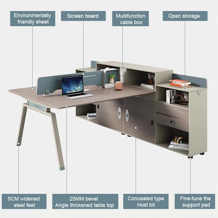 Liyu Golden Desks Hersteller Grey Novel Möbel Light Modern Luxuos Arbeitsplatz Tische LED Büromöbel Lieferant