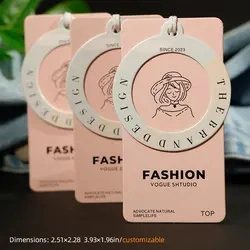New Clothing Hang Tags Clothes Label Garment Hangtags Design Recycled Paper Label