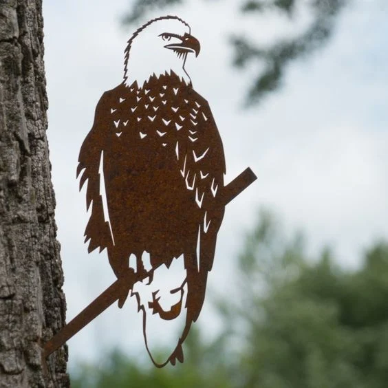 Décoration de jardin Rusty Metal lapins Corten Steel Art Metal Art Vente en gros