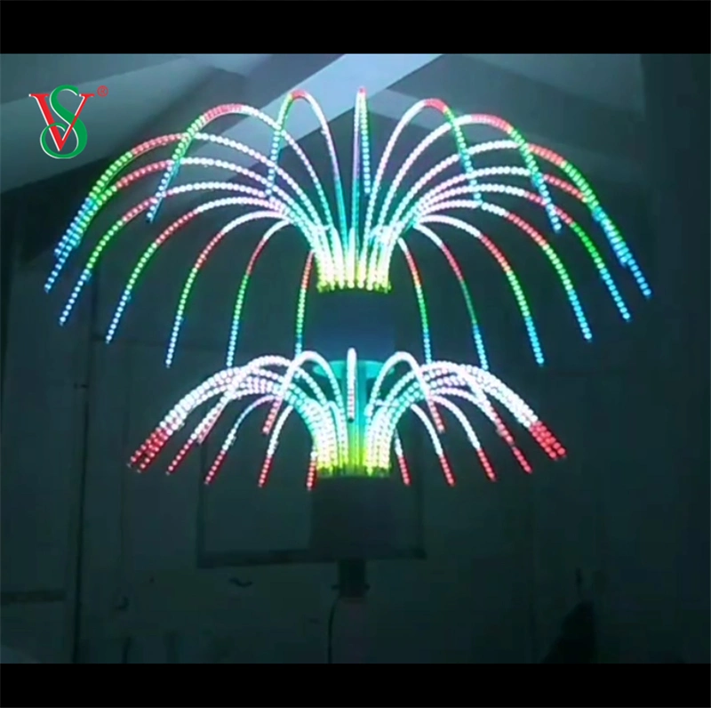 Christmas LED Programmable Firework Light with Meteor Effect for Shopping Mall Commercial Project Decoration