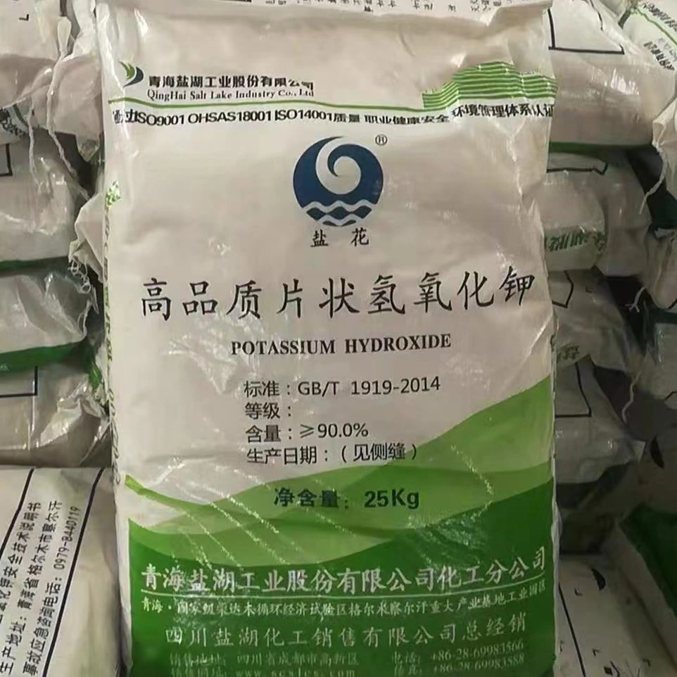 Agent Chemical Caustic Potash Flakes KOH Potassium Hydroxide CAS 1310-58-3