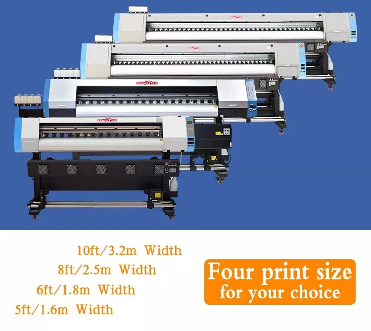 Factory Indoor 6FT Digital Printing Machine Eco Solvent 1.6m Printer Kj-160e Dx5-1h