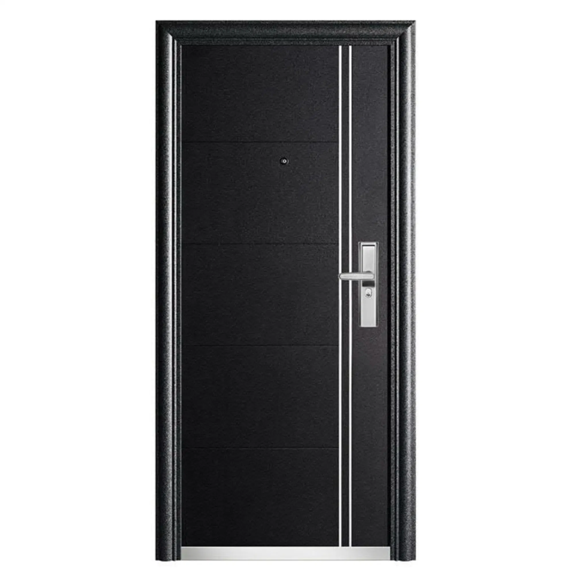 Luxury 5cm Security Doors Anti-Theft Iron Single Entry Door Soundproof Vibration Damping Explosion-Proof Premier Steel Door