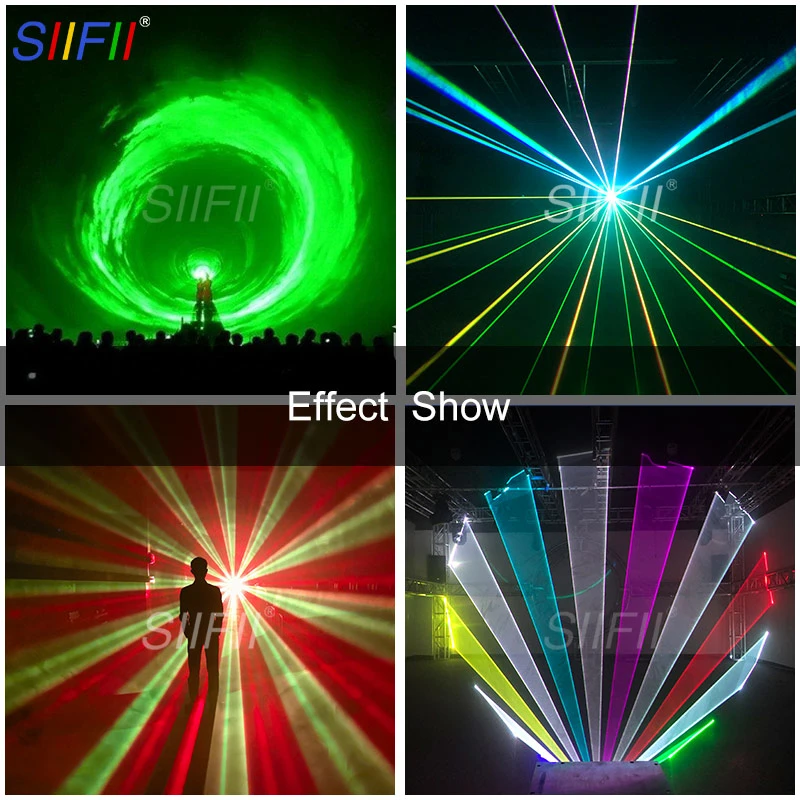 جهاز عرض ليزر خارجي RGB ومقاوم للماء بقدرة 10W-30 واط يعمل بالليزر بالألوان بالكامل بالليزر