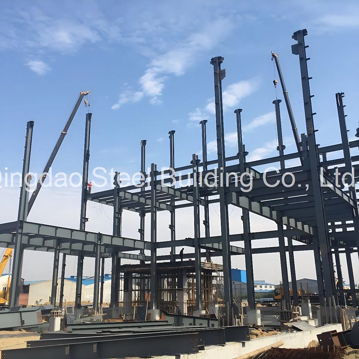 Prefabricated Multi Floor Steel Structure Frame Building for Warehouse Hotel Office Apartment