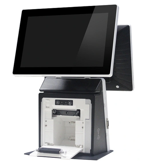 POS-B12 con pantalla táctil del sistema de Windows caja registradora electrónica con la impresora