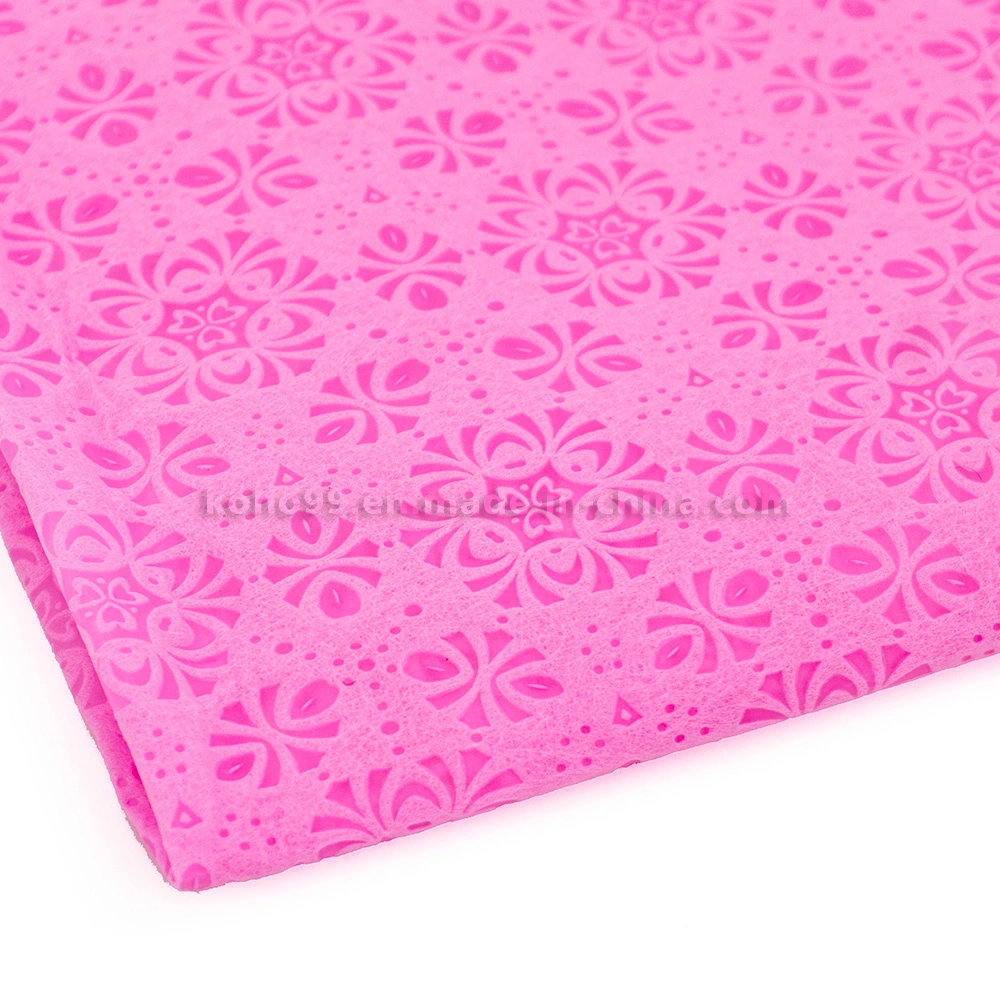 Pink Latest Snow Embossing Cloth