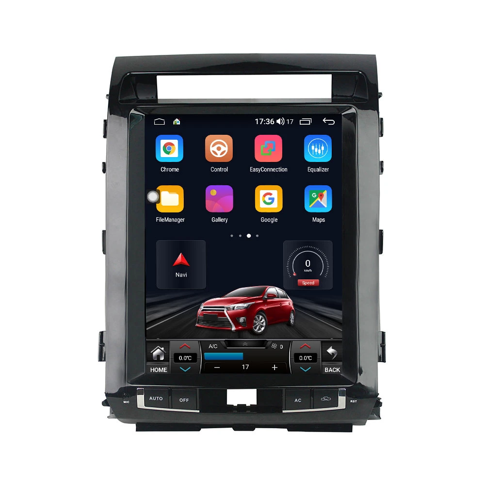 Voiture lecteur DVD 12.1 pouces sans fil vidéo Auto pour Toyota Land Cruiser 2008 2009 2010 2011 2012 2013 2014 2015 GPS automatique Android