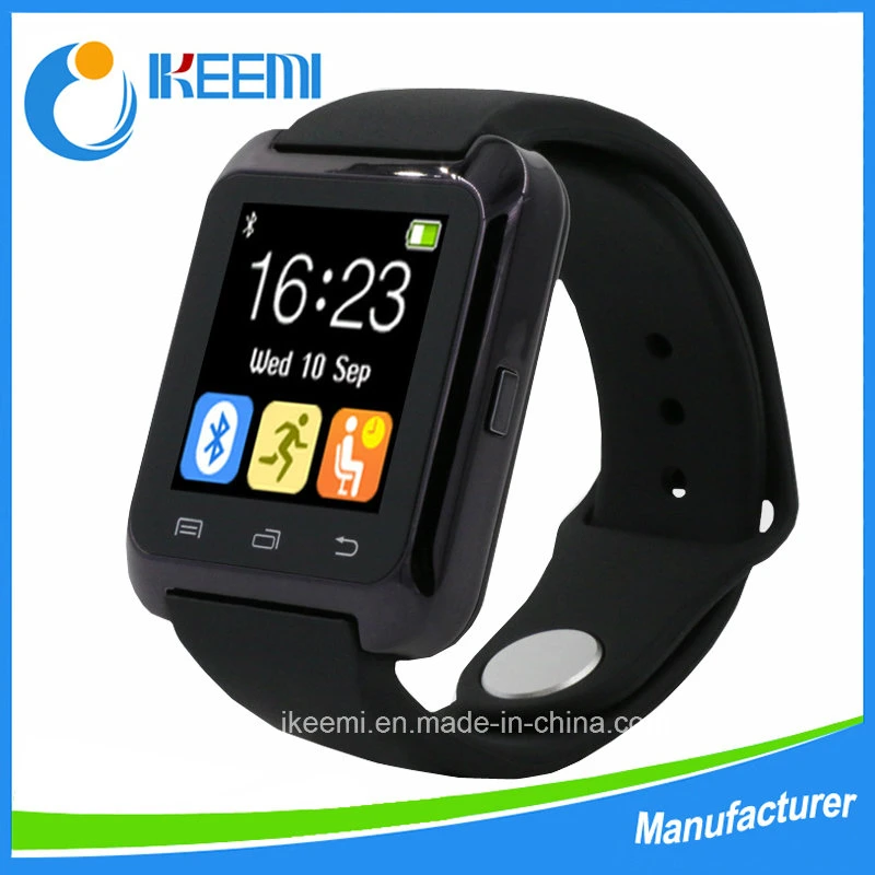 Reloj inteligente Bluetooth U80 notificación Bt Reloj de pulsera antiperdidos IPhone 4/4s/5/5s/6 Samsung S4/Note 2/3 Android Phone