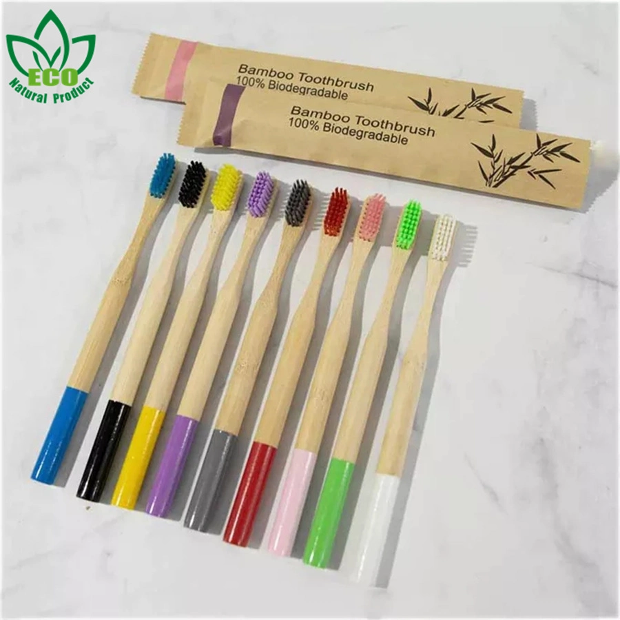 China Product Travel Toothbrush Hotel Disposable Round Handle Color Household Hospitality Toothbrush