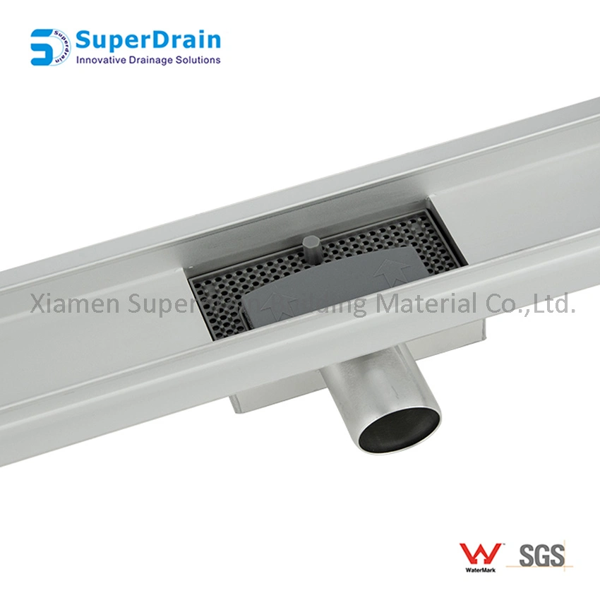 China Supplier Long Stainless Steel Tile Marble Insert Drain