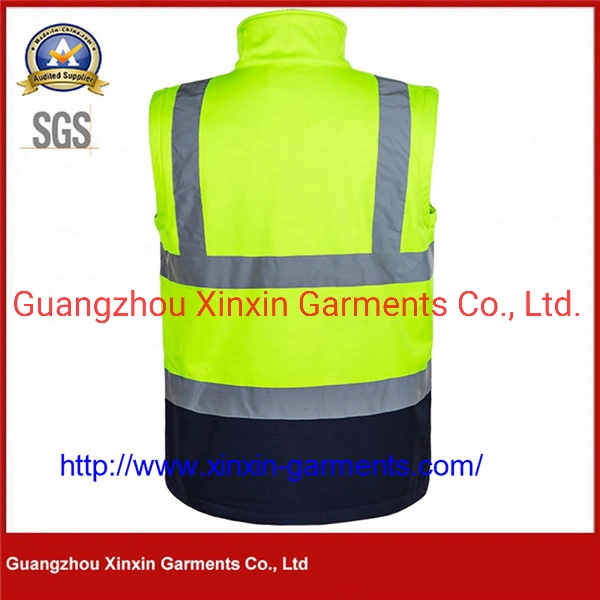 Men&prime; S Class Hi-Vis Hooded Quality Shirt Jacket Safety Workwear (W981)