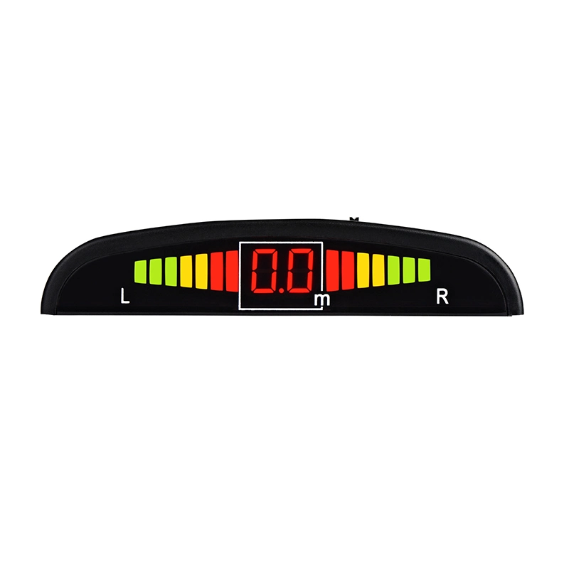 24V de Bus de la carretilla Blind Spot pantalla LED Detección de timbre 4 sensores de ultrasonidos El sistema de Radar de marcha atrás con la luz de advertencia
