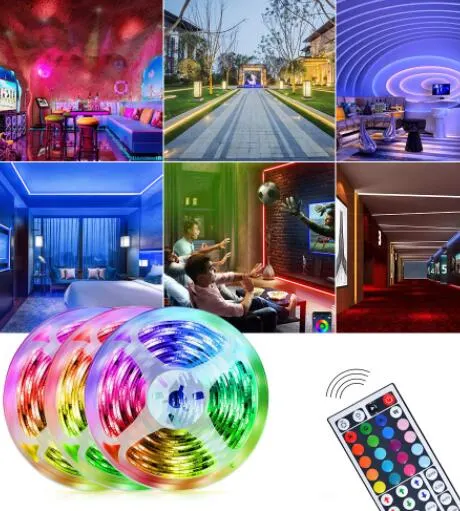 Smart Remote Controller Multiple Color Changing Light Waterproof Flexible LED Strip Lights