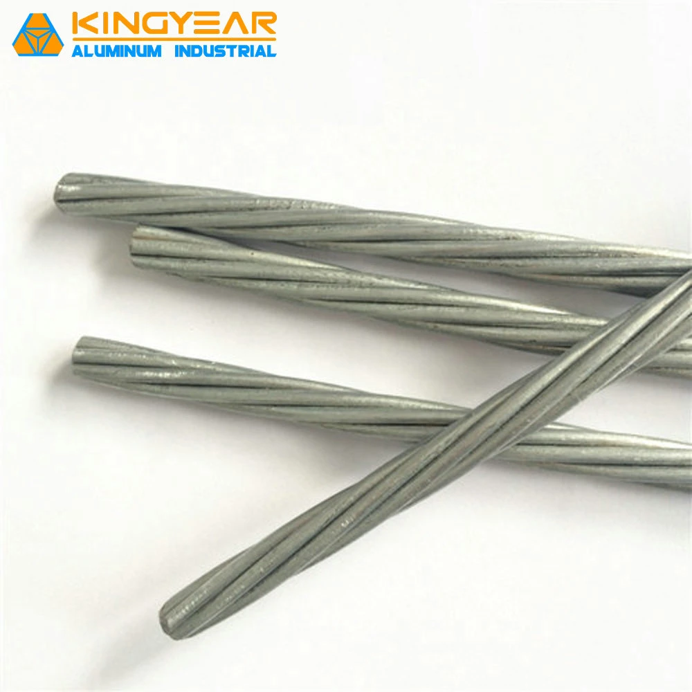 Zinc Coated Galvanized Steel Strand Ehs Stay Wire/Earth Wire/Guy Wire (1/4'', 3/8'', 7/10SWG, 7/12SWG)