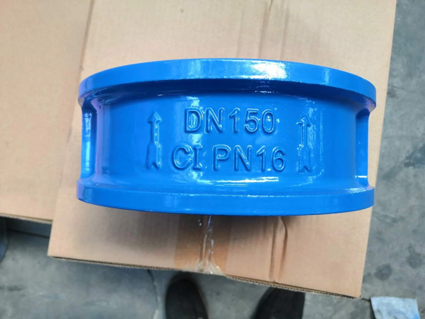 Factory Hot Sale Cast Iron Body SS304 Spring EPDM Seat Pn 10 Double Plate Butterfly Wafer Check Valve