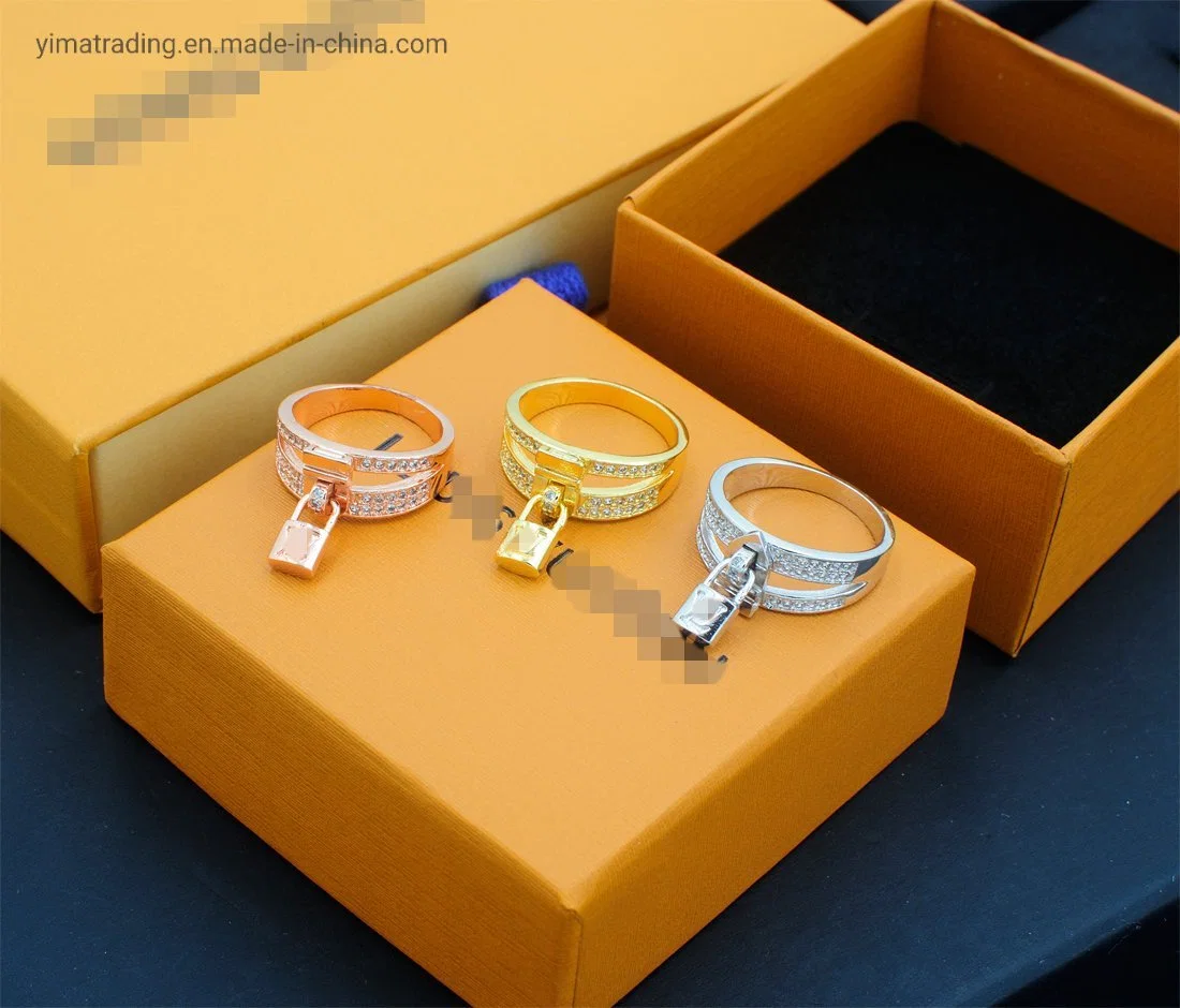 Wholesale/Supplier Replica Jewelry Luxury Rings Colours The Mosaic Gold Ring with Logo Titanium 925 Silver Designer Jewelry