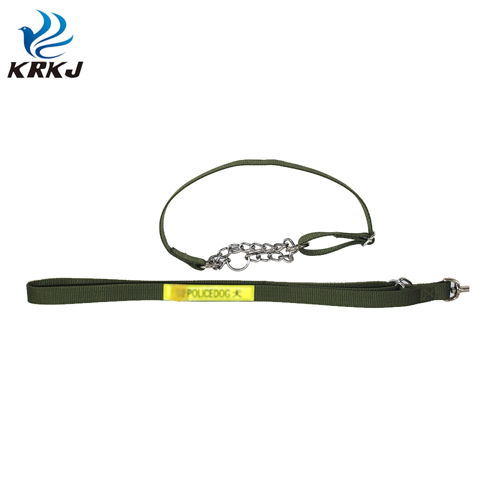 Tc1114 Good Quality Wholesale Tactical Dog Reflective Leash and Collar Lead Set