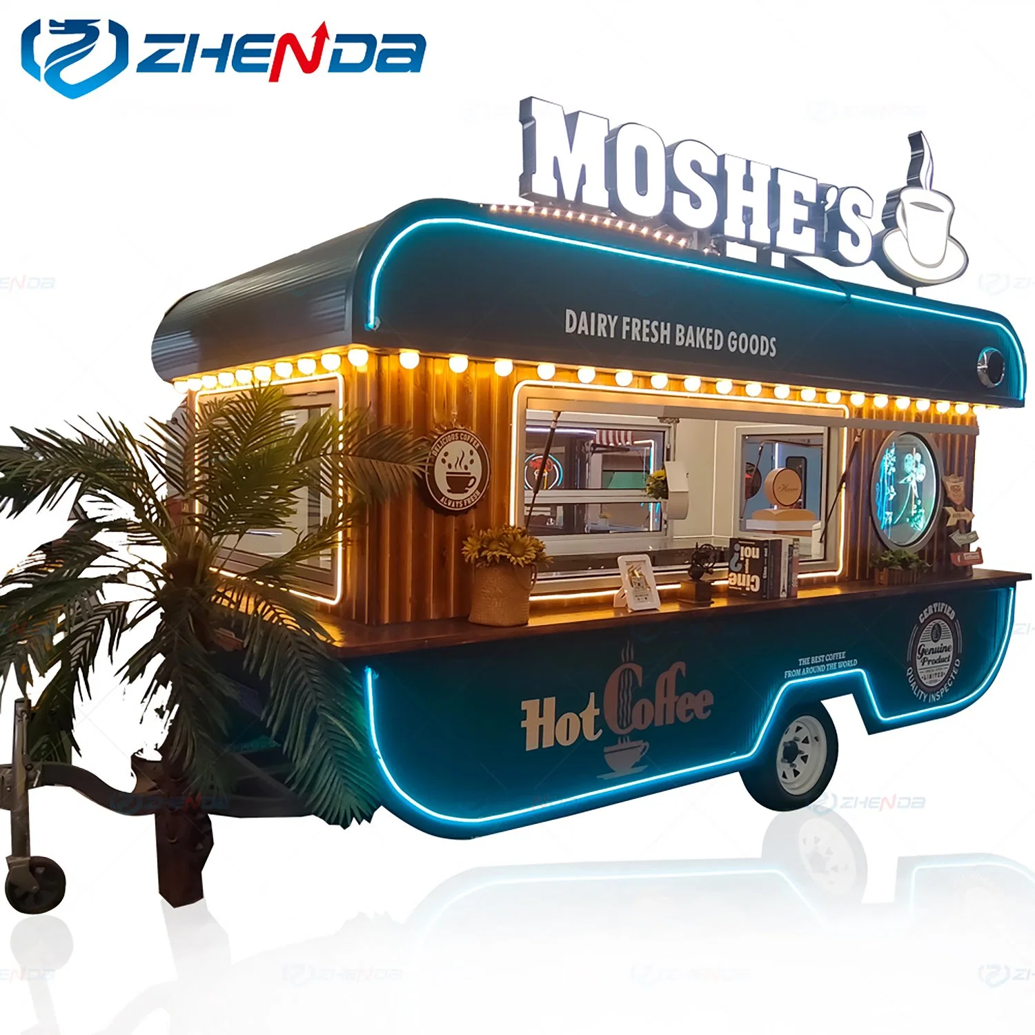 Independent Design New Shape Brand New Standard Street Outdoor Dining Truck Food Truck for Sale