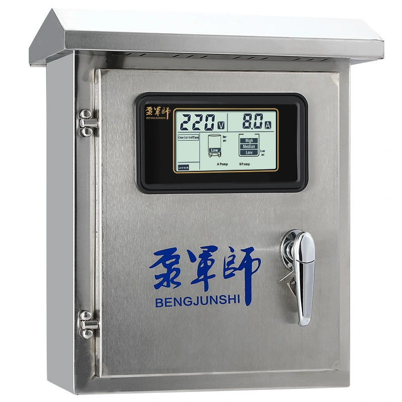 1-Phasen intelligente LCD Duplex elektrische Wasserbrunnen Pumpe Steuerbox