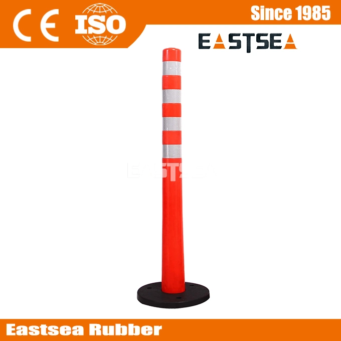 Round Base Flexible Polypropylene Springback Delineator Post Warning Column